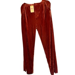 SALE!!!🔥 Entro L Velvet Burnt Orange Trousers